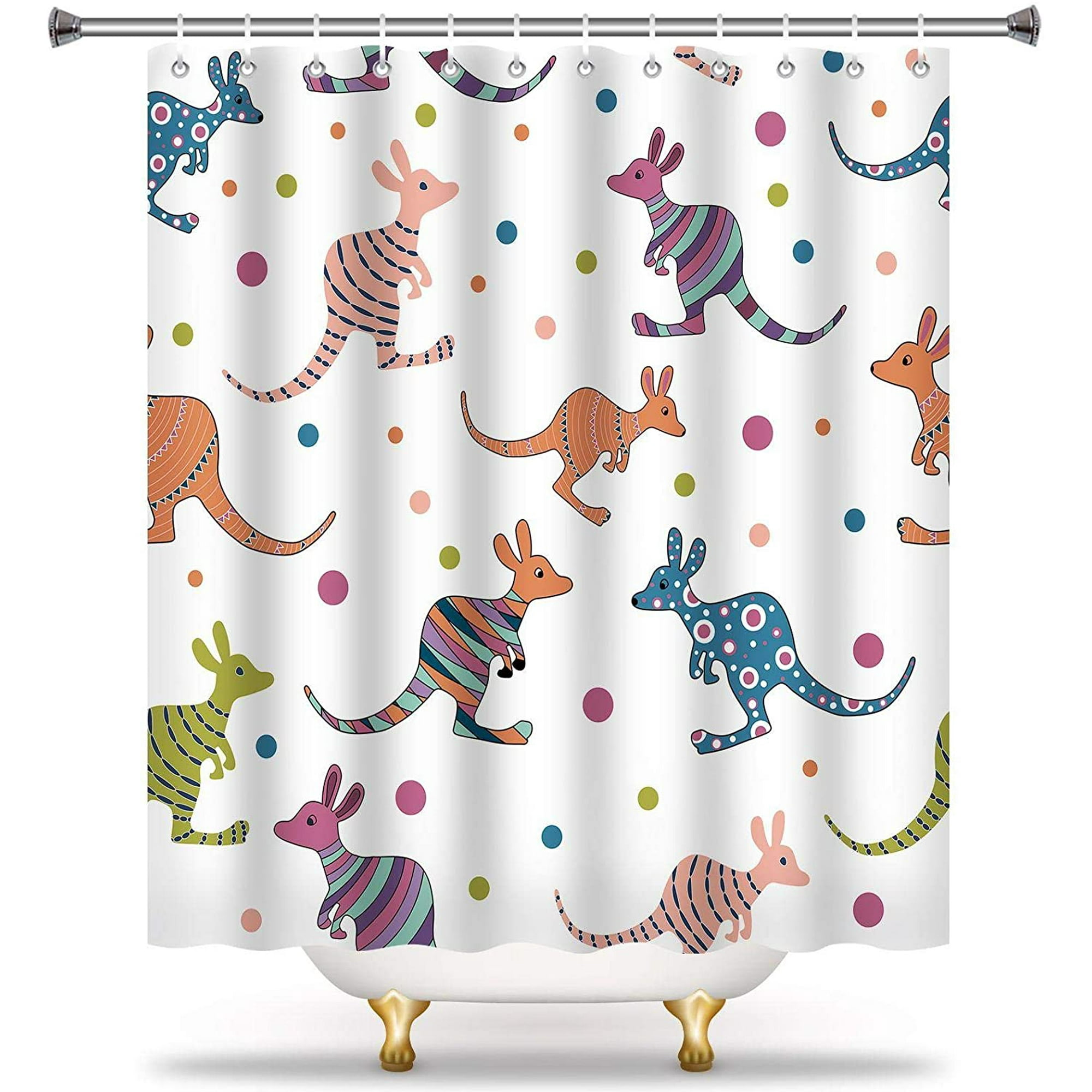 Cartoon Underwater Animal Bathroom Waterproof Fabric Mildew Shower Curtain Hooks Cartoon Underwater Animal Bathroom Waterproof Fabric Mildew Shower Curtain Hooks